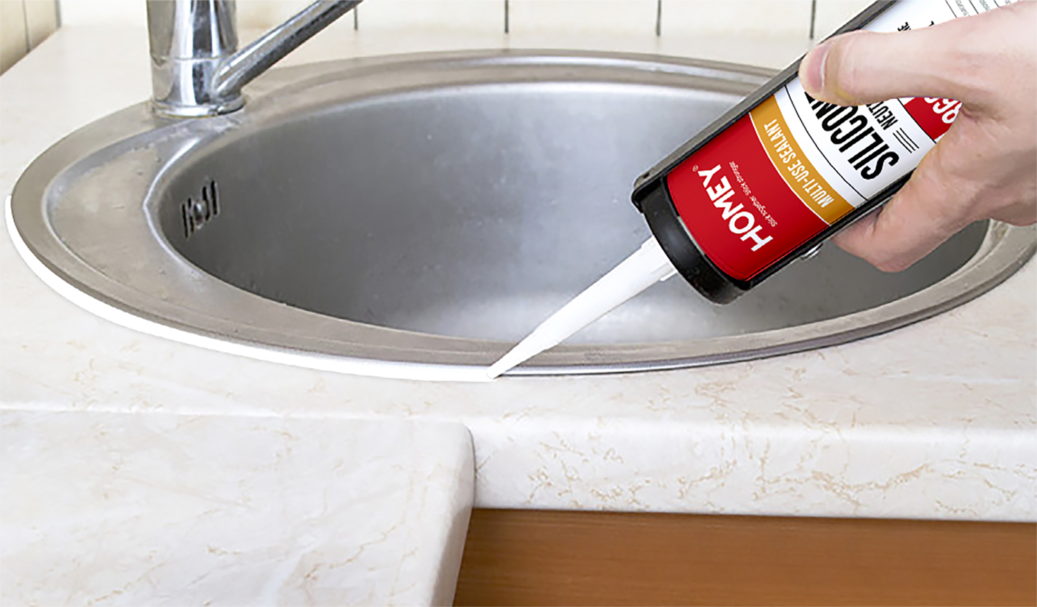Acrylic sealant application