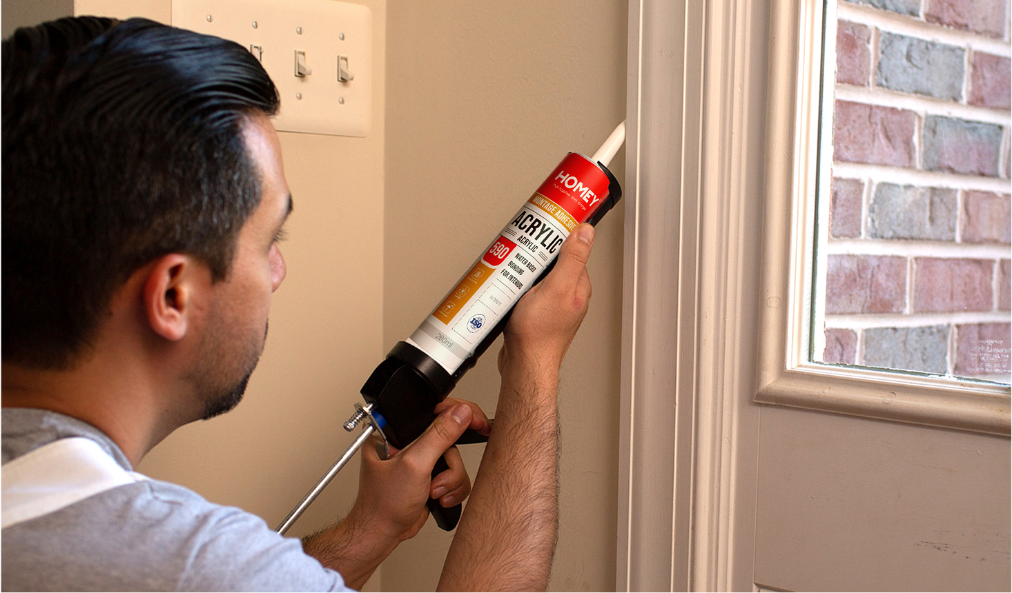 Silicone sealant application